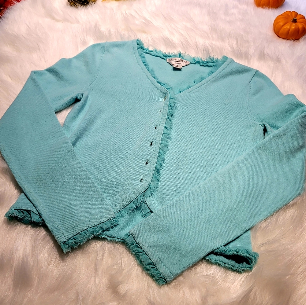 Casual Corner Lightweight Buttondown Sweater